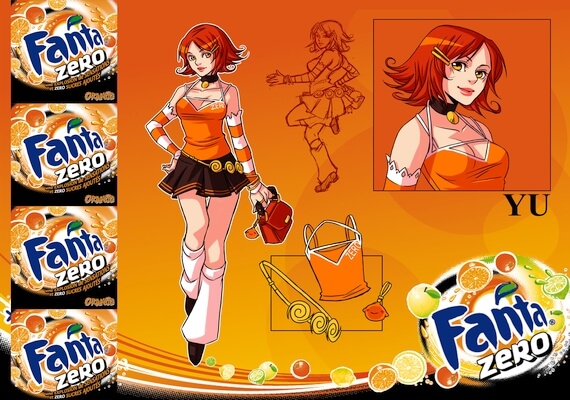 agence illustration manga coca cola fanta